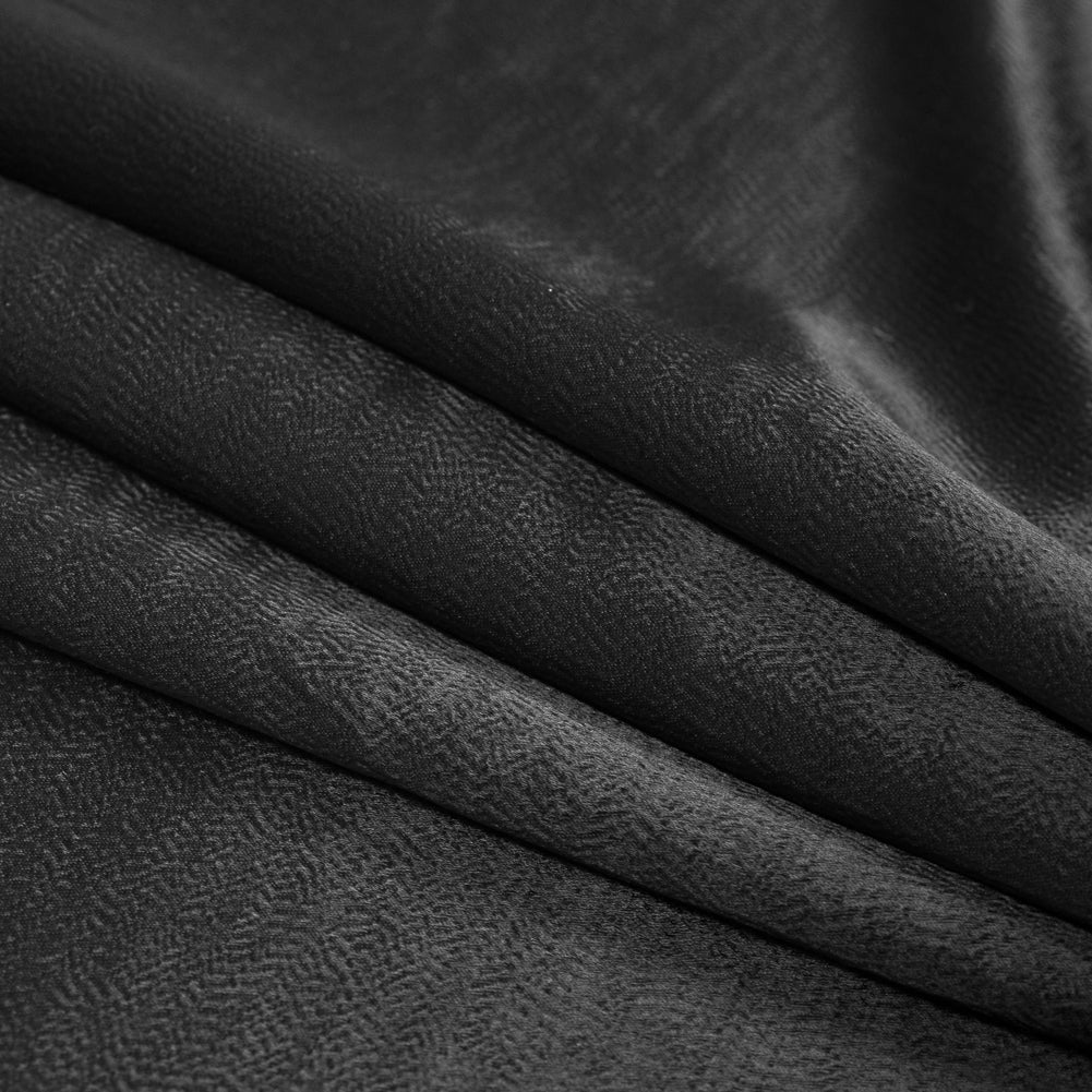 Black Hammered Satin - Detail
