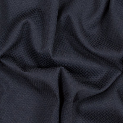 Navy Quilted Cotton Woven