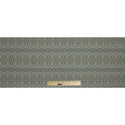 Italian Olivine Kaleidoscopic Digitally Printed Stretch Polyester - Full