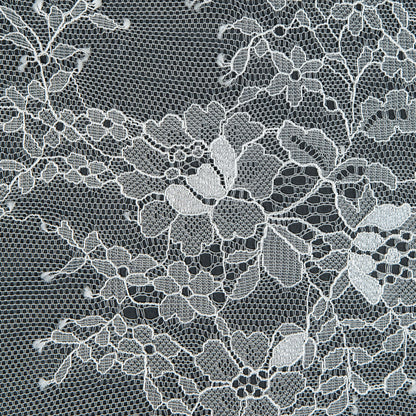 Carolina Herrera Ivory Floral Chantilly Lace - Detail