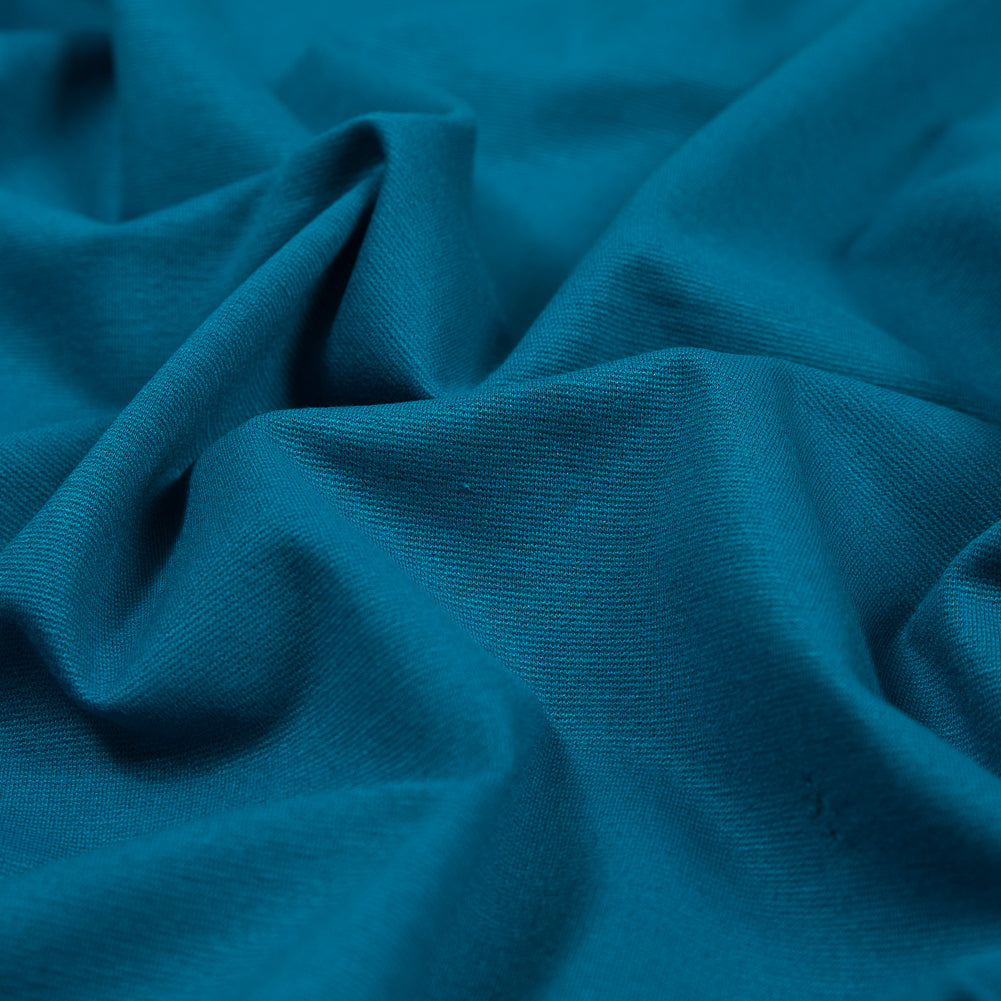 Oceanic Blue Stretch Double Knit Detail