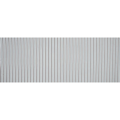 Brown, Black and White Striped Rayon Twill Full