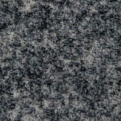 Gray and Ivory Speckled Knit Faux Fur Detail