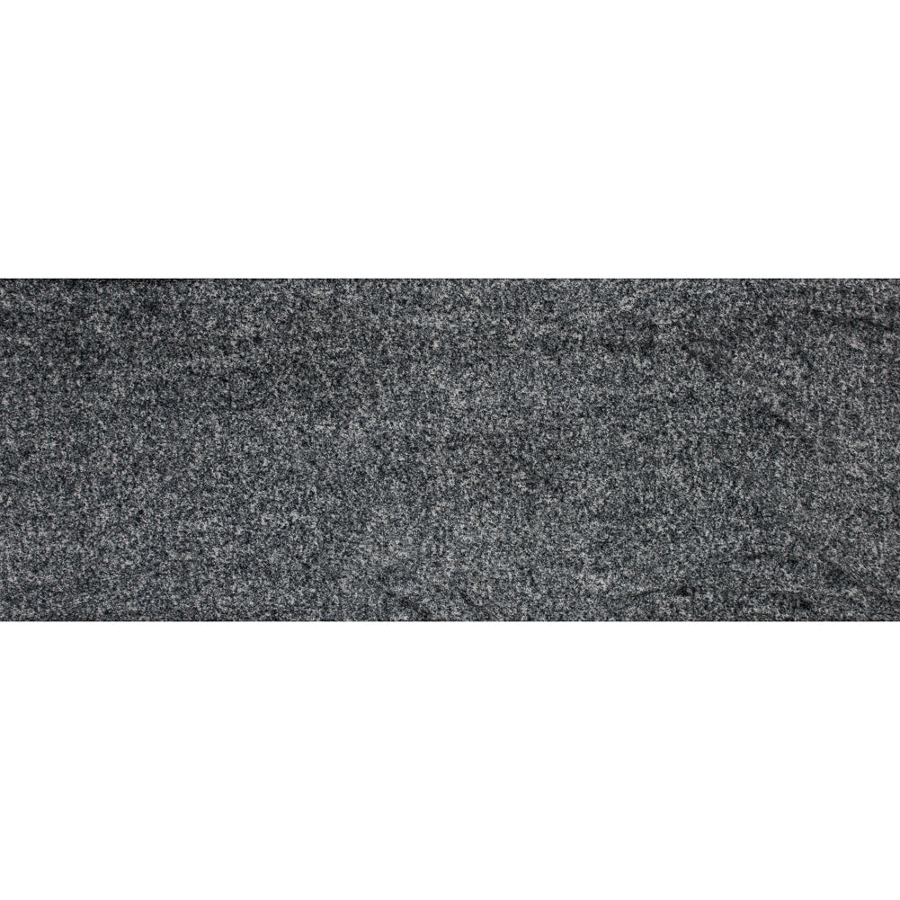 Gray and Ivory Speckled Knit Faux Fur Full