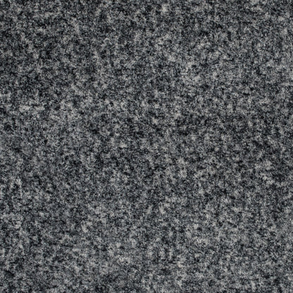 Gray and Ivory Speckled Knit Faux Fur