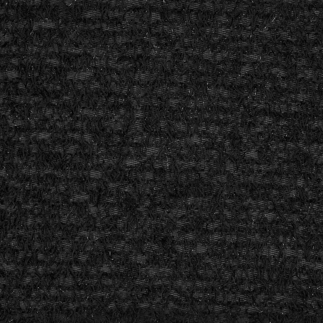 Black Fringed Stretch Knit