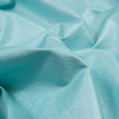 Angel Blue Laminated Stretch Twill - Detail