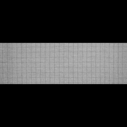 Black and White Windowpane Checkered Linen - Full