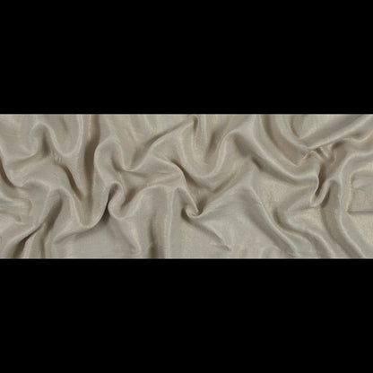 Oatmeal Lightweight Linen Woven with Metallic Gold Foil - Folded