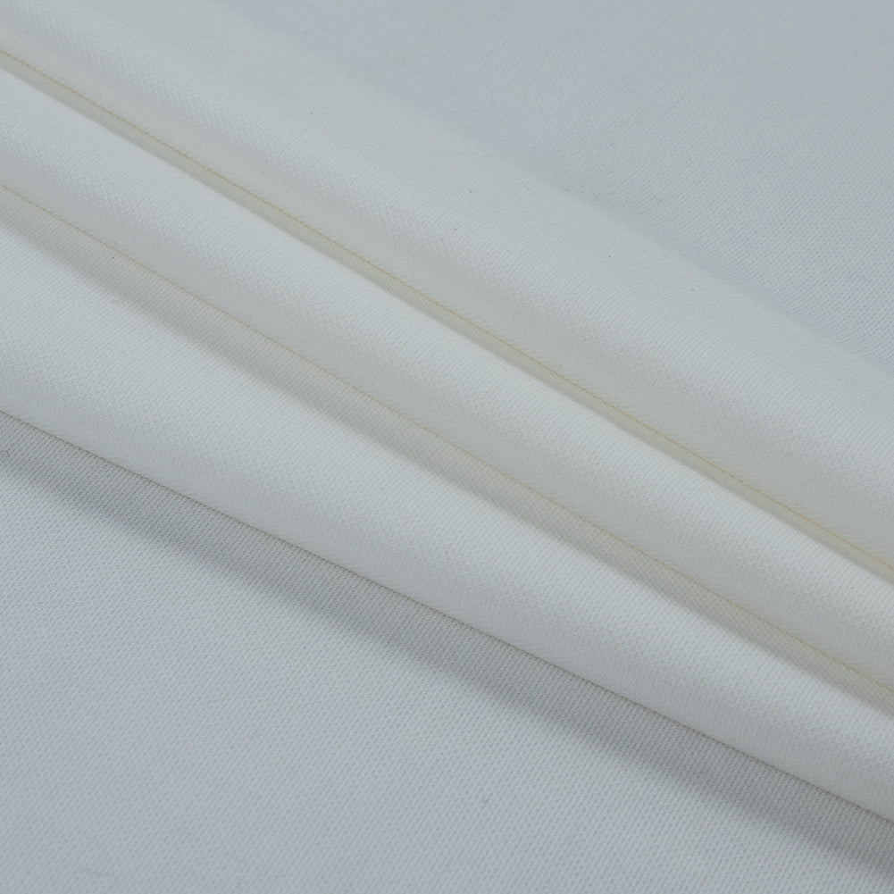 Optic White Stretch Micro Pique - Folded
