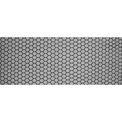 Black Honeycomb Embroidered Soft Tulle - Folded