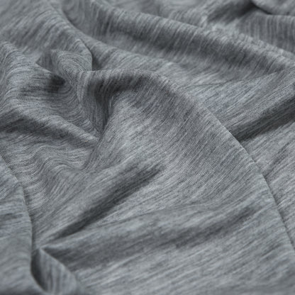 Light Heathered Gray Rayon Jersey - Detail
