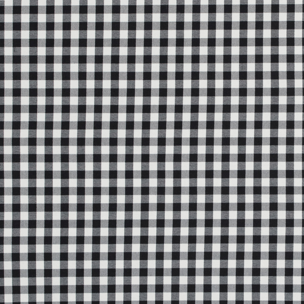Theory Black and White Gingham Stretch Cotton Twill