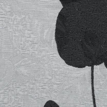 Black and Gray Rose Jacquard Full