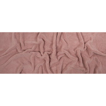 Pink Short-Pile Faux Fur - Folded
