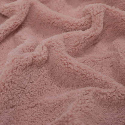 Pink Short-Pile Faux Fur - Full
