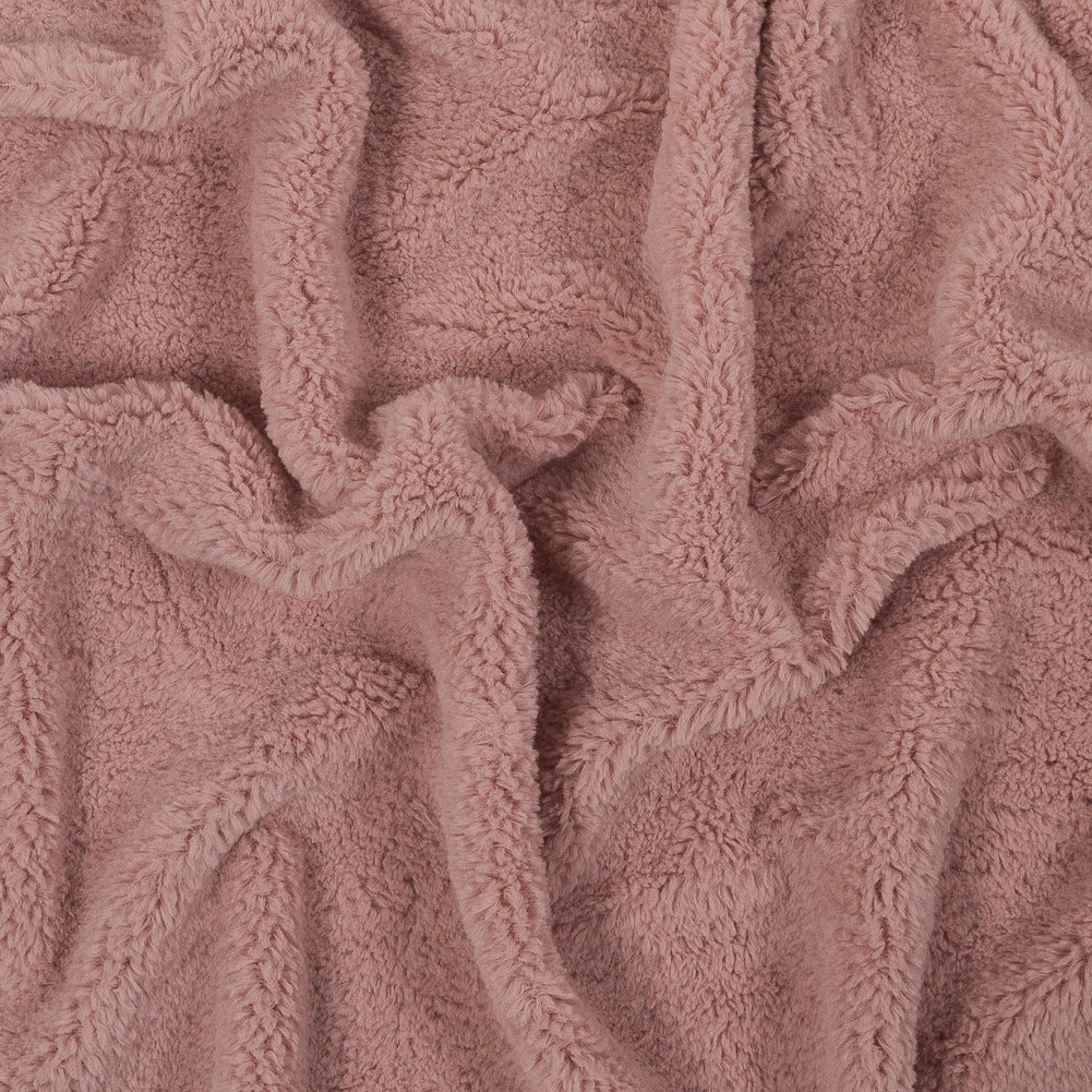 Pink Short-Pile Faux Fur