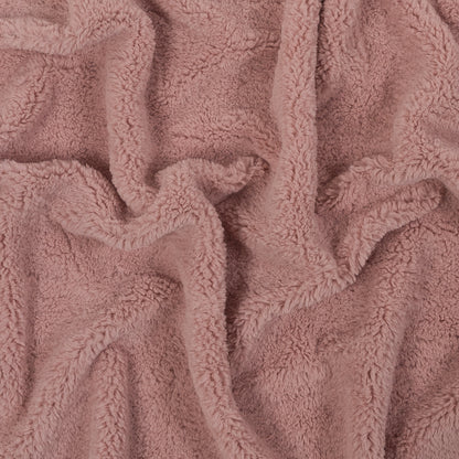 Pink Short-Pile Faux Fur