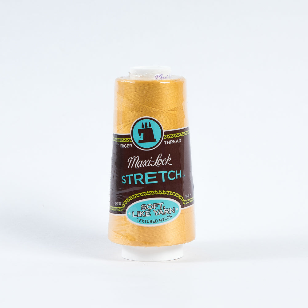Maxi-Lock Stretch Serger Thread 2000yds - Gold