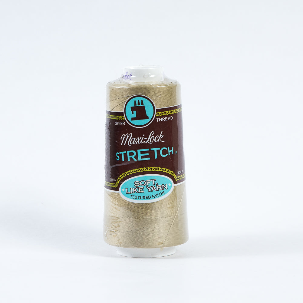 Maxi-Lock Stretch Serger Thread 2000yds - Khaki