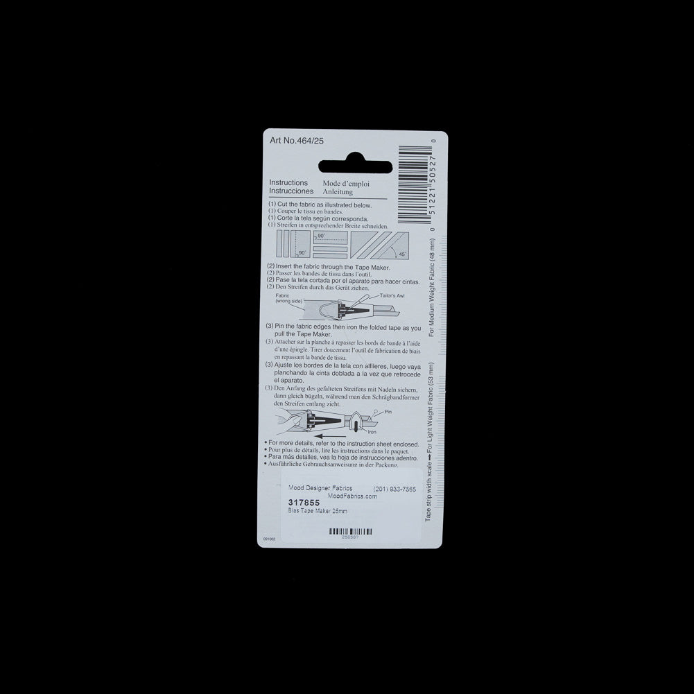 Clover Bias Tape Maker - 25mm Detail