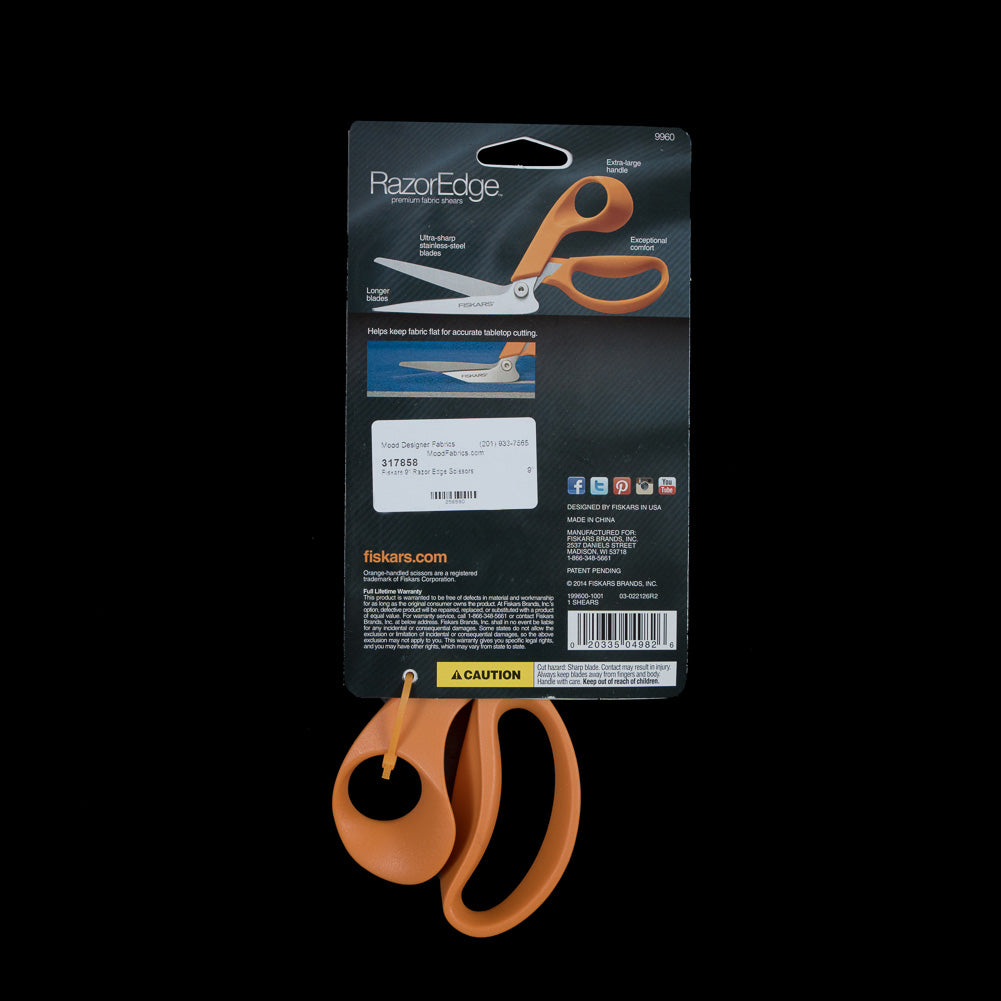 Fiskars Razor Edge Tabletop Fabric Shears - 9 - Detail