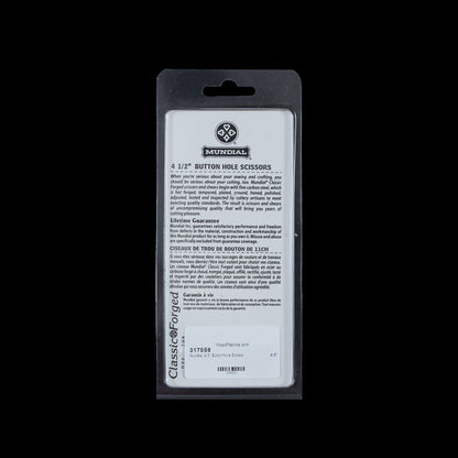 Mundial Buttonhole Scissors - 4.5 - Detail