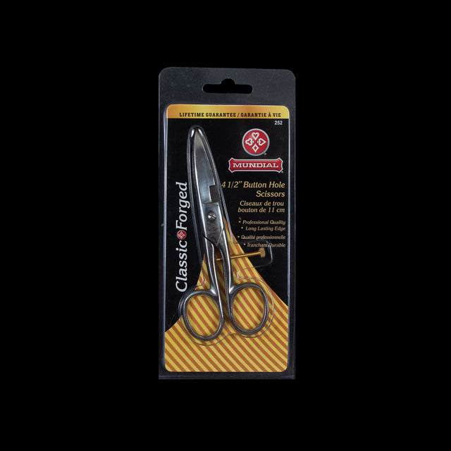 Mundial Buttonhole Scissors - 4.5