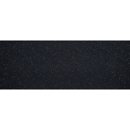 Black and White Slubbed Graph Check Twill Full