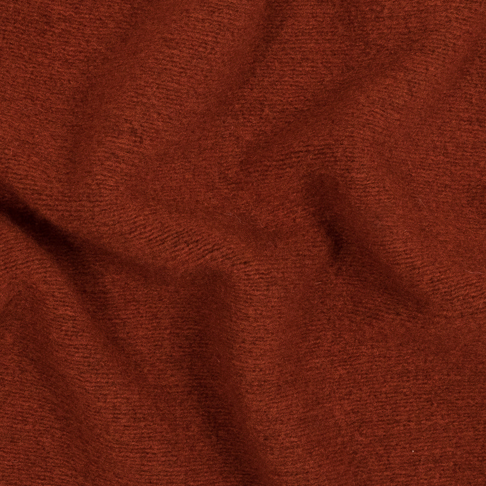 Herno Terracotta Rippled Chunky Wool Knit