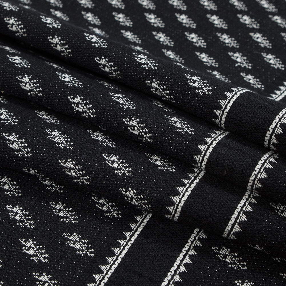 Sea NY Black and White Striped Cotton Woven Folded