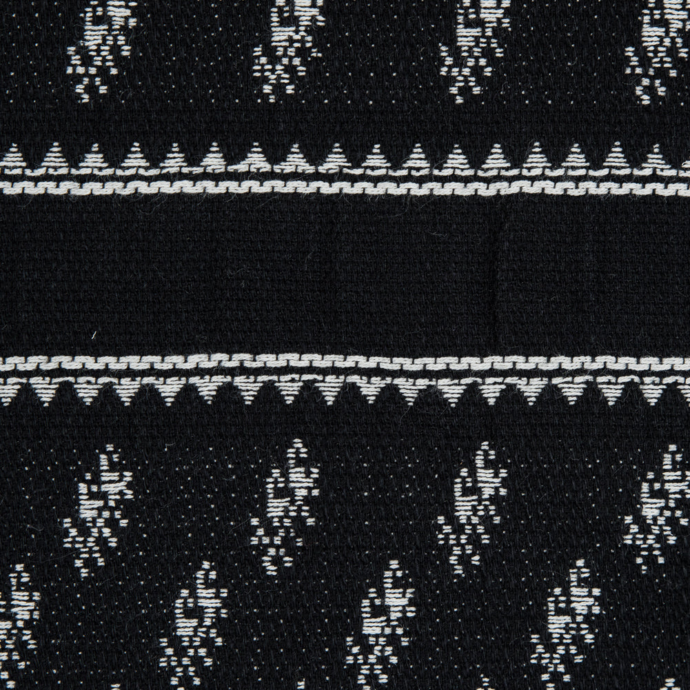 Sea NY Black and White Striped Cotton Woven Detail
