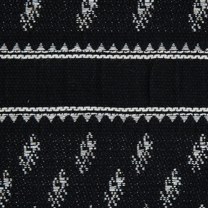 Sea NY Black and White Striped Cotton Woven Detail