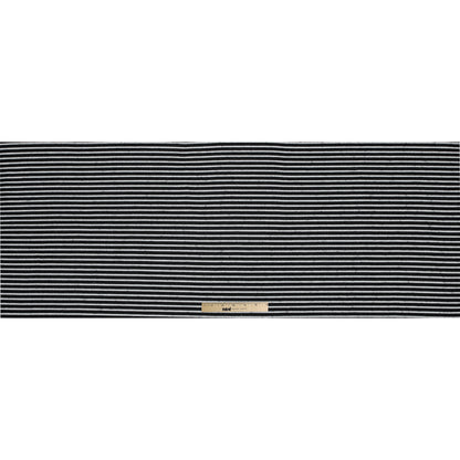 Sea NY Black and White Striped Loosely Woven Cotton Blend Full