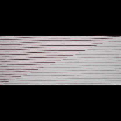 Natural and Red Pencil Striped French Terry Full