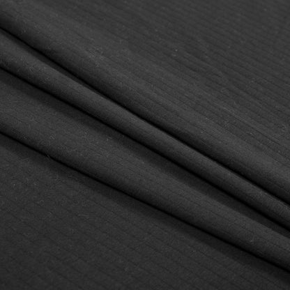 Black 9 x 1 Rib Knit Folded