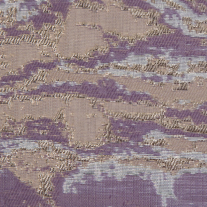 Metallic Gold, Lavender and Mauve Abstract Jacquard Full