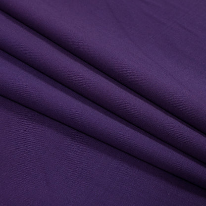 Majesty Purple Stretch Twill Wool Suiting Folded