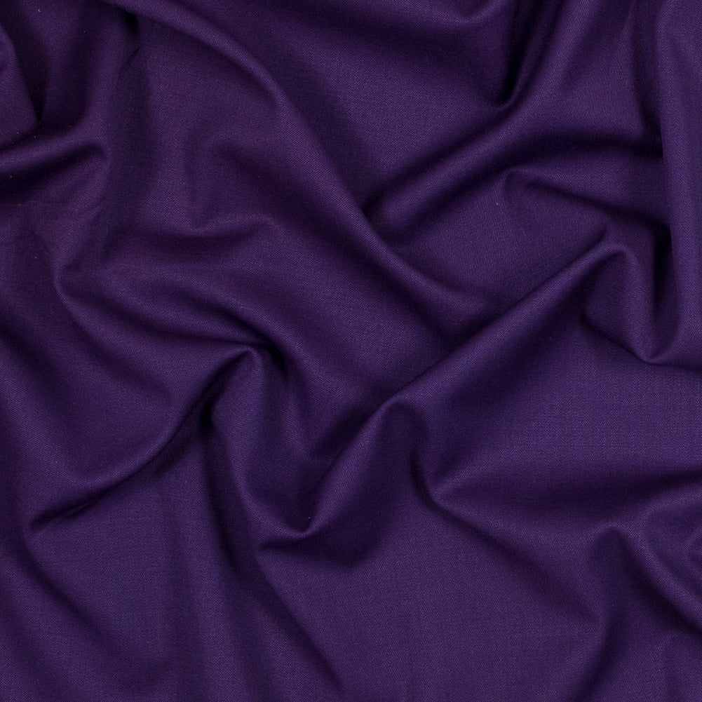 Majesty Purple Stretch Twill Wool Suiting