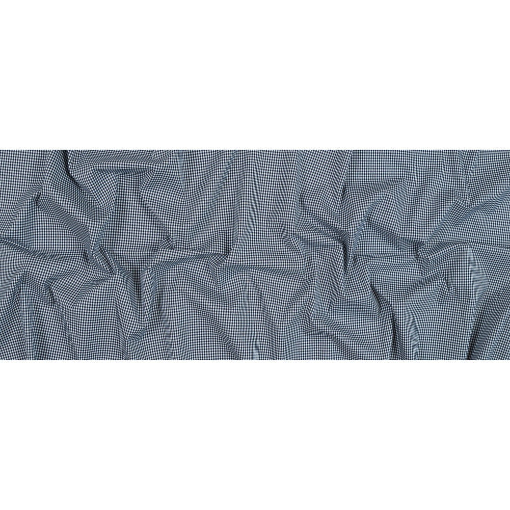 Theory Navy and White Shepherd's Check Cotton Twill Full