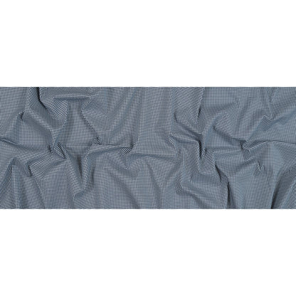 Theory Navy and White Shepherd's Check Cotton Twill Full