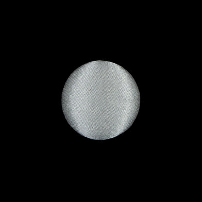 Ivory Silk Covered Button - 24L/15mm