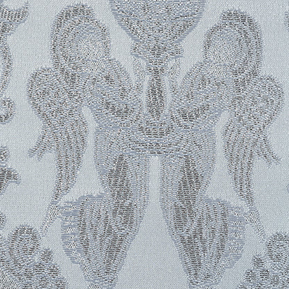 Metallic Silver and White Vestment Jacquard Detail