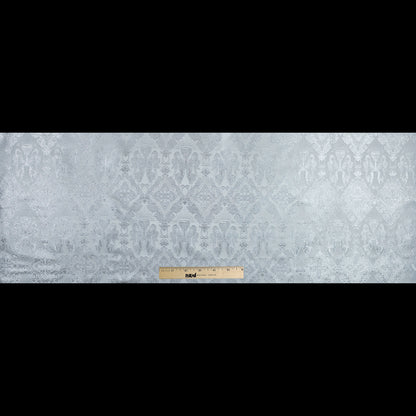 Metallic Silver and White Vestment Jacquard Full