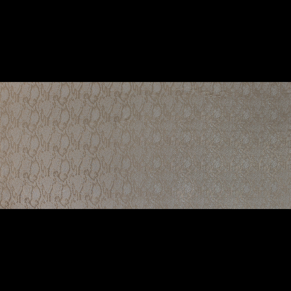Metallic Beige and Nude Python Jacquard Full