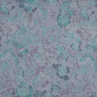 Sea Green, Lilac and Ivory Artistic Floral Jacquard