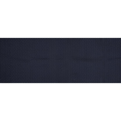 Navy Circular Geometric Quilted Coating Folded
