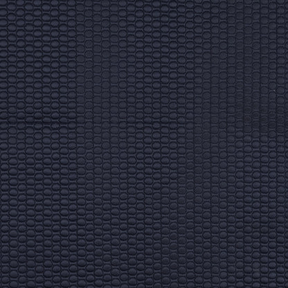 Navy Circular Geometric Quilted Coating