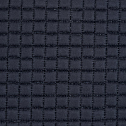 Navy Square Quilted Coating Detail