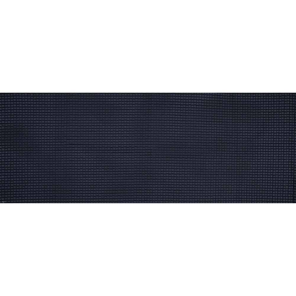 Navy Square Quilted Coating Full